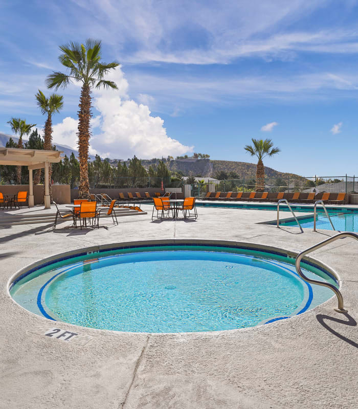 Large swimming pool at Acacia Park Apartments in El Paso, Texas