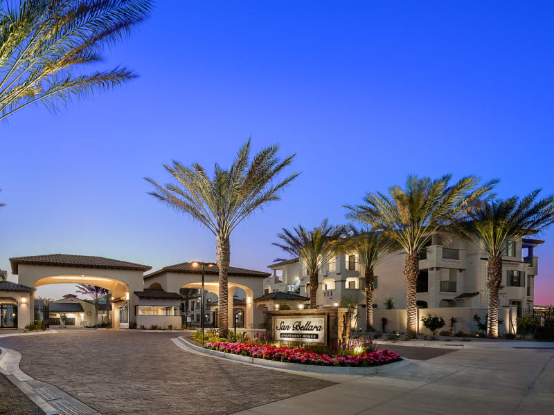 Gated community at San Bellara in Scottsdale, Arizona