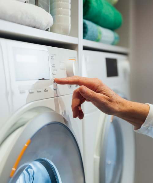 In-home washer and dryer at Emerald Grove in Orlando, Florida