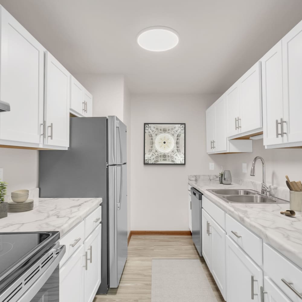 Kitchen at Stonegate Apartments in Kenosha, Wisconsin