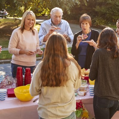 Residents enjoying a community event at Joe Davis in Twentynine Palms, California
