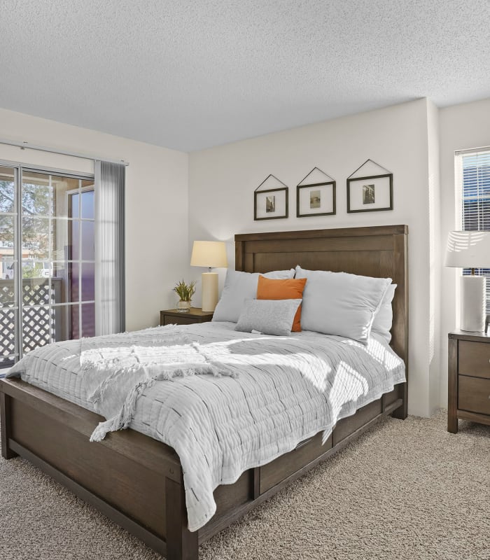 Bedroom at The Crest Apartments in El Paso, Texas