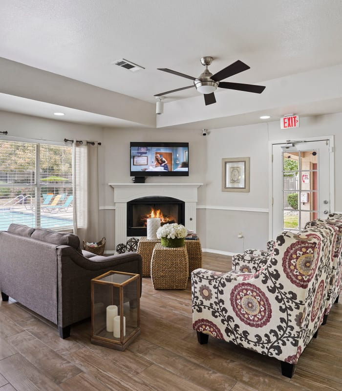 Living room of The Phoenix Apartments in El Paso, Texas