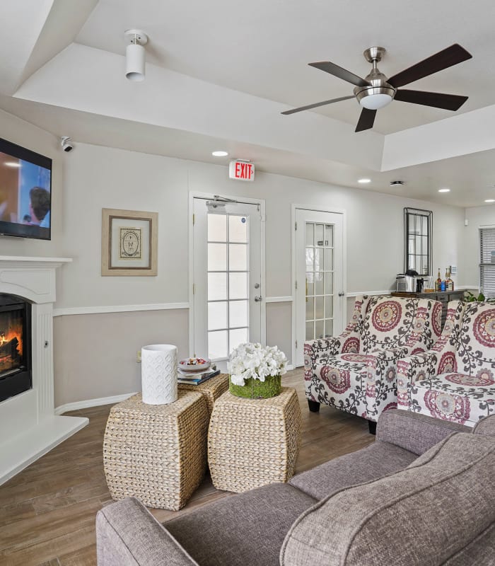 Spacious living room at The Phoenix Apartments in El Paso, Texas