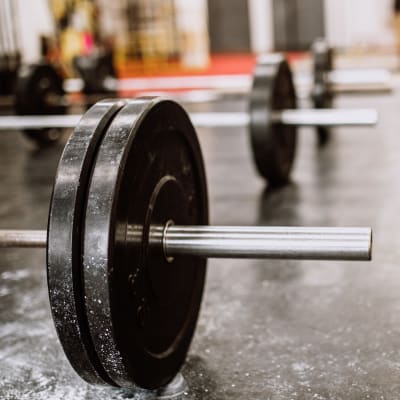 Exercise equipment in the fitness center at Kansas City in Belton, Missouri