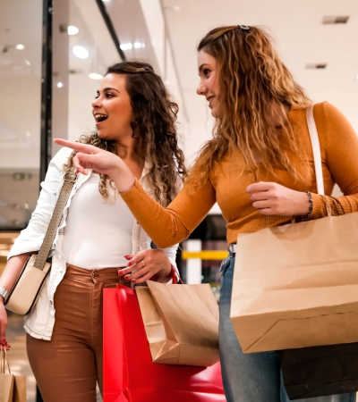 Resident women shopping near Sagewood Estates in Portland, Oregon
