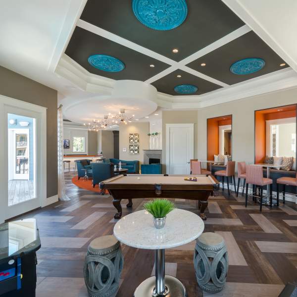 Luxurious clubhouse at Attain at Quarterpath, Williamsburg, Virginia