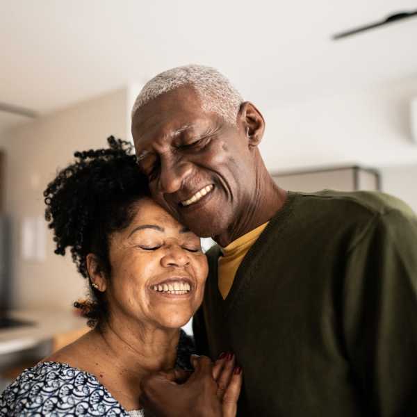 A couple happy in their apartment at Magnolia Chase, Virginia Beach, Virginia