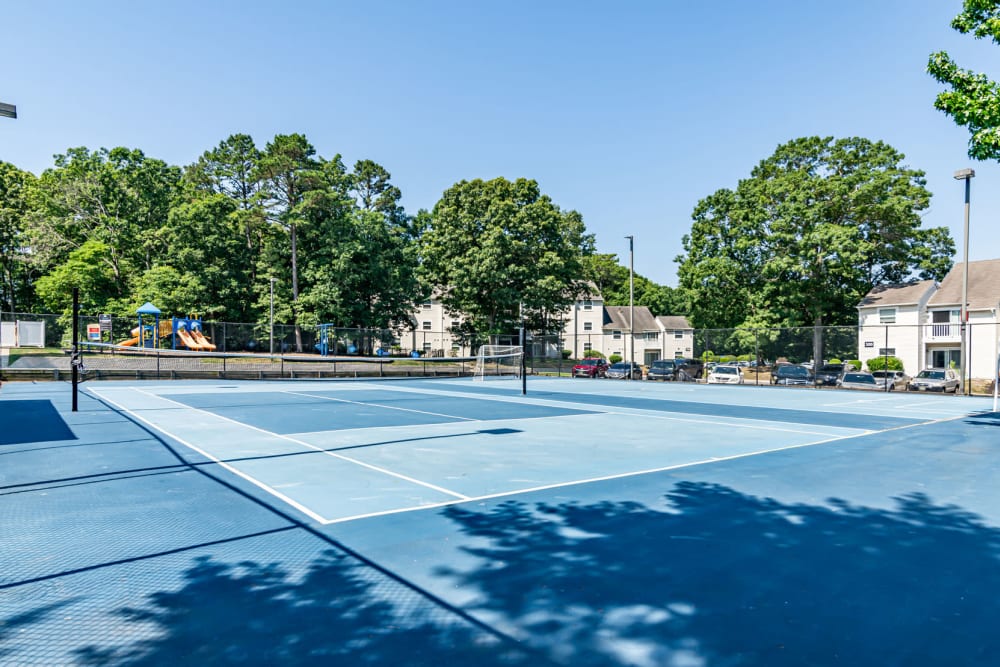 Tennis courts at The Landings Apartment Homes in Absecon, New Jersey