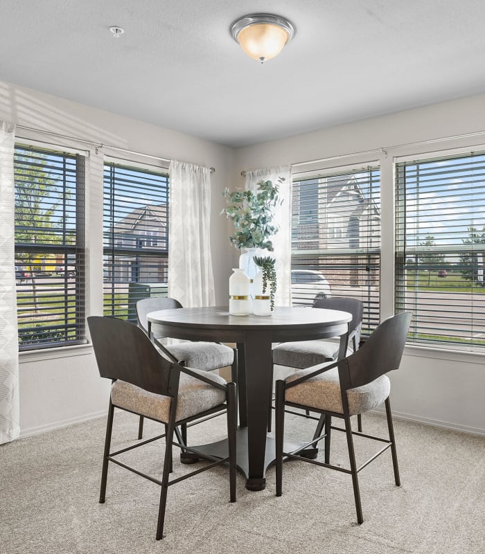 Dining room at Cottages at Crestview in Wichita, Kansas