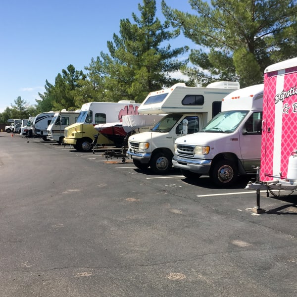 Outdoor RV parking at StorQuest Self Storage in Vallejo, California