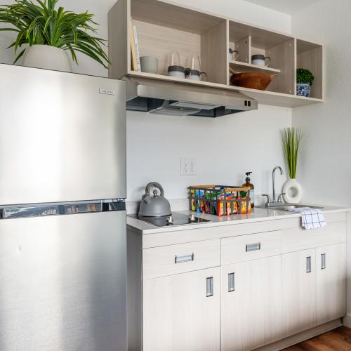 Model kitchen at Valley View Homes in Centralia, Washington