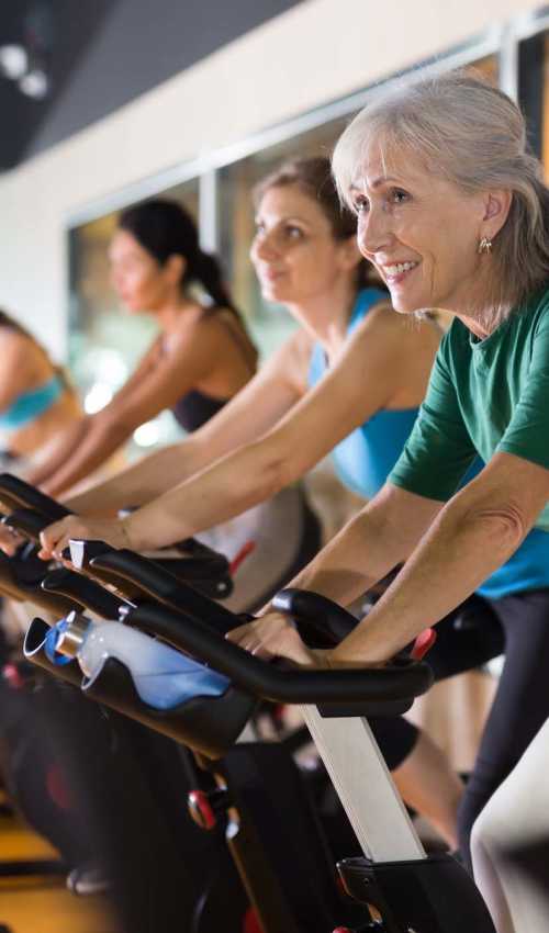 Fitness center at The Huntington in Morgan Hill, California