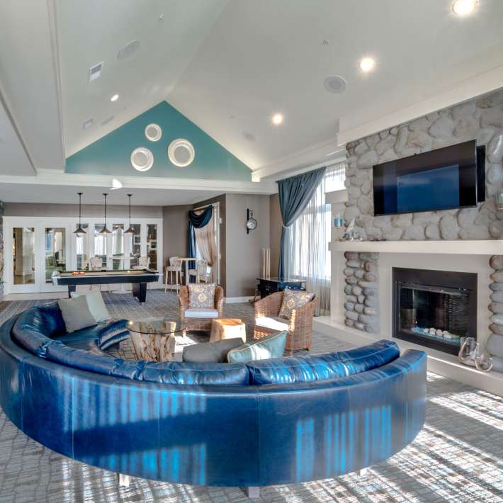 Stylish clubhouse at Promenade Pointe, Norfolk, Virginia