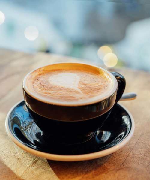 Two cups of coffee on a table near Adair Court in Atlanta, Georgia
