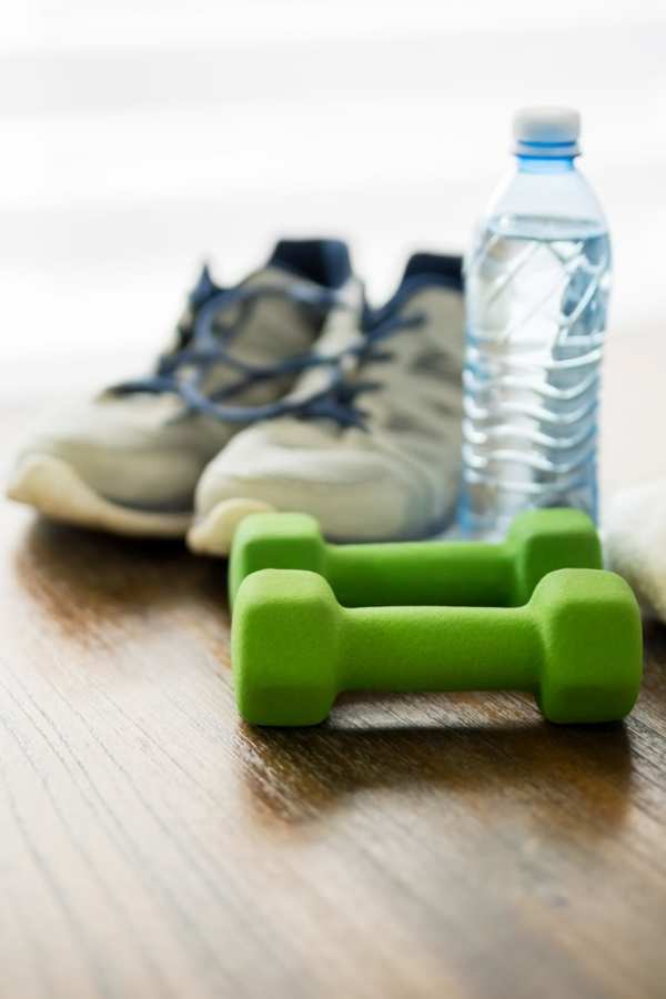 Workout gear at Merrill Gardens at Rolling Hills Estates