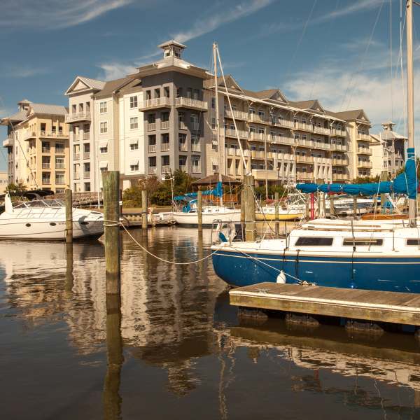 Nearby marina at East Beach Marina, Norfolk, Virginia