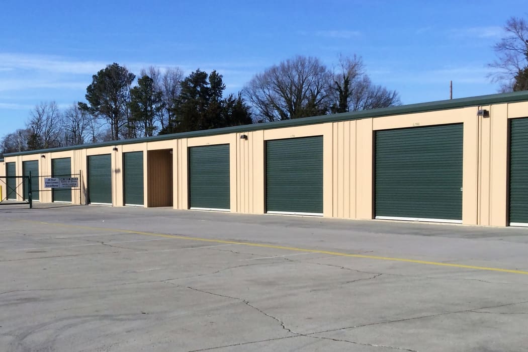 Drive up storage units at Cardinal Self Storage - Graham in Graham, North Carolina