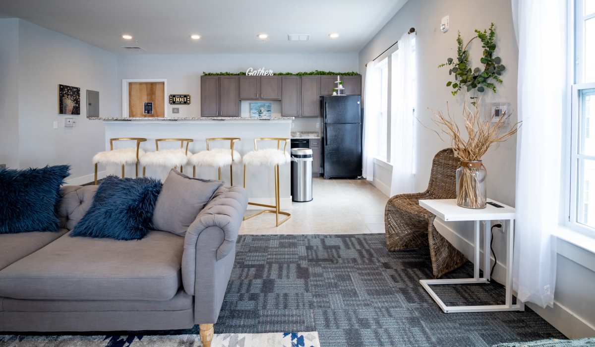 Open floor plan apartment at Cedar Broad, Richmond, Virginia