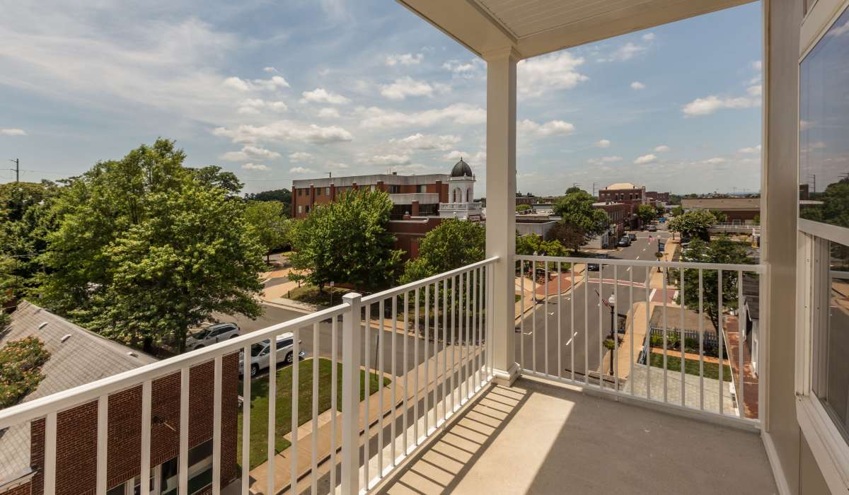 Private patio at Messenger Place, Manassas, Virginia