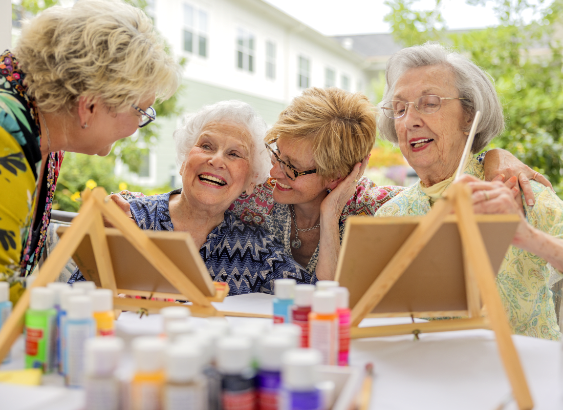 Resident painting at The Blake at LPGA in Daytona Beach, Florida