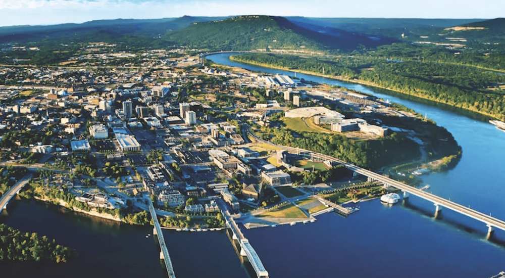 View of Ridgeside Flats in Chattanooga, Tennessee