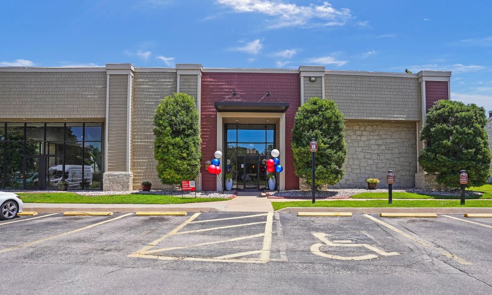 front Exterior at Silver Springs Apartments in Wichita, Kansas