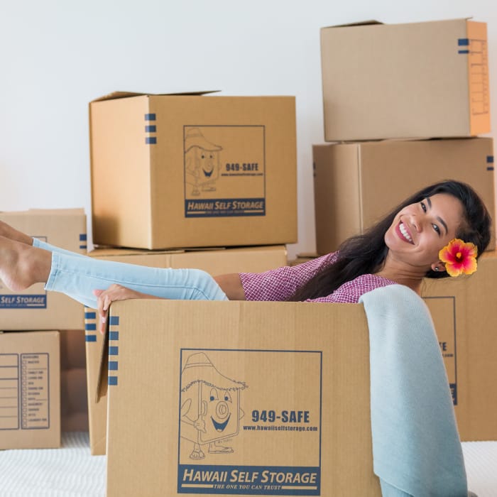 Boxes, locks, and more can be purchased in the office at Hawai'i Self Storage locations