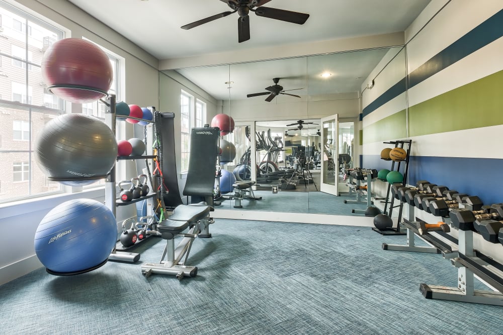 Gym at The Quarters at Towson Town Center in Towson, Maryland
