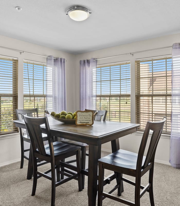 Dining room at Watercress Apartments in Maize, Kansas