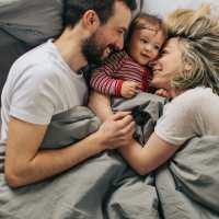 Happy family at Ascent at Aldersgate in Little Rock, Arkansas