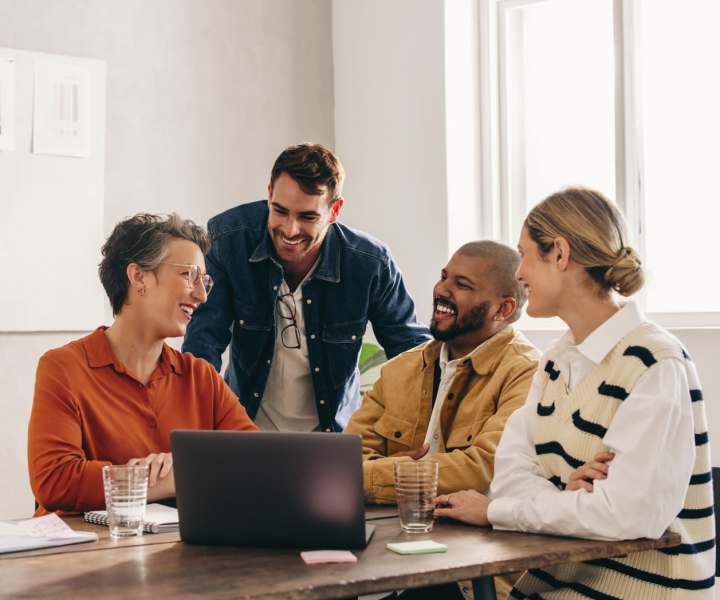 Residents working in a modern office space near Lofts At Glenhaven in Winston Salem, North Carolina