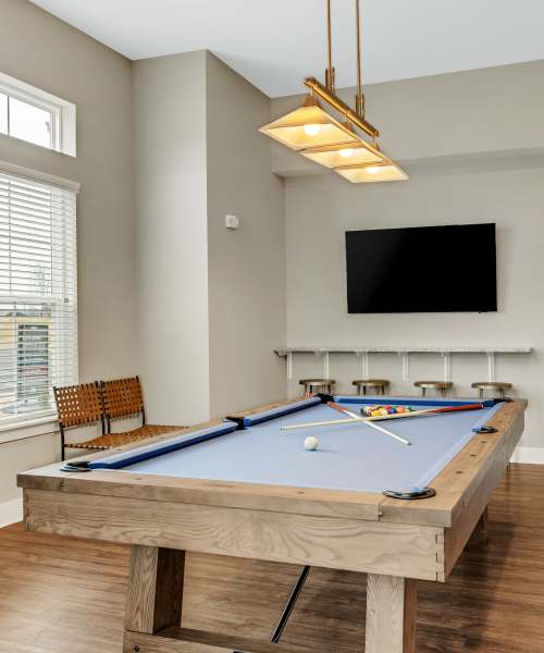 Billiard table in our clubhouse at The Standard at Pinestone in Travelers Rest, South Carolina