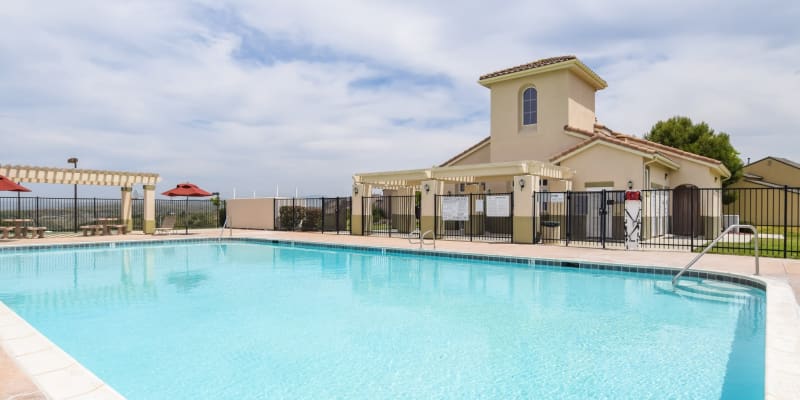 swimming pool at Wire Mountain II in Oceanside, California