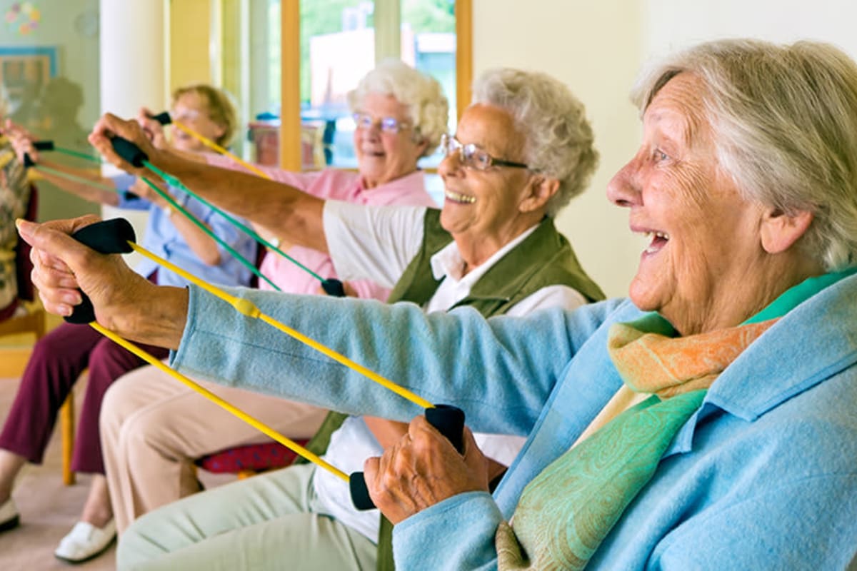 Fitness room at The Fountains of Hope in Sarasota, Florida.