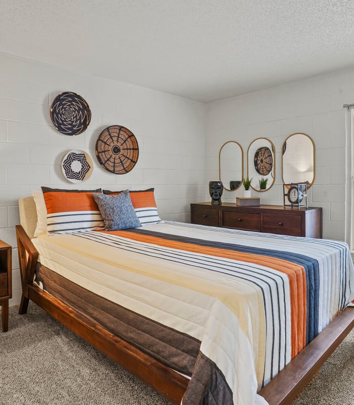 Bedroom at The Phoenix Apartments in El Paso, Texas