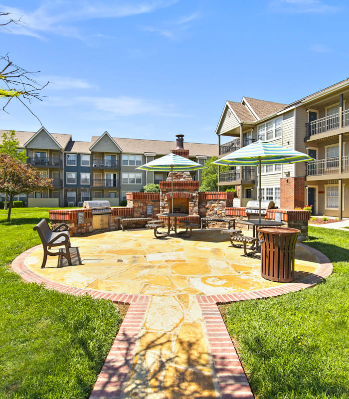 Grill and chill area at Remington Apartments in Amarillo, Texas