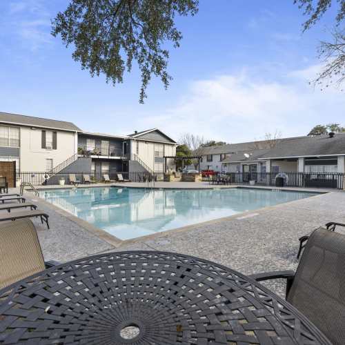Clubhouse entrance at Lockwood Heights in Richardson, Texas, 