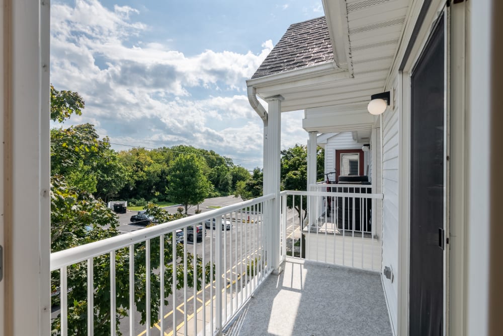 Seagrass Cove Apartment Homes offers a private balcony in Pleasantville, New Jersey