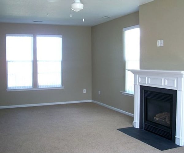 Livingroom apartment with fireplace at Mechanicsburg Enlisted in Mechanicsburg, Pennsylvania