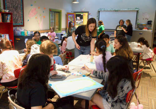 Residents painting at Sierra Ridge in Austin,Texas 