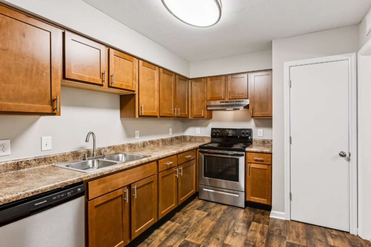 Resident kitchen at Ashford Place in Clarksville, Tennessee