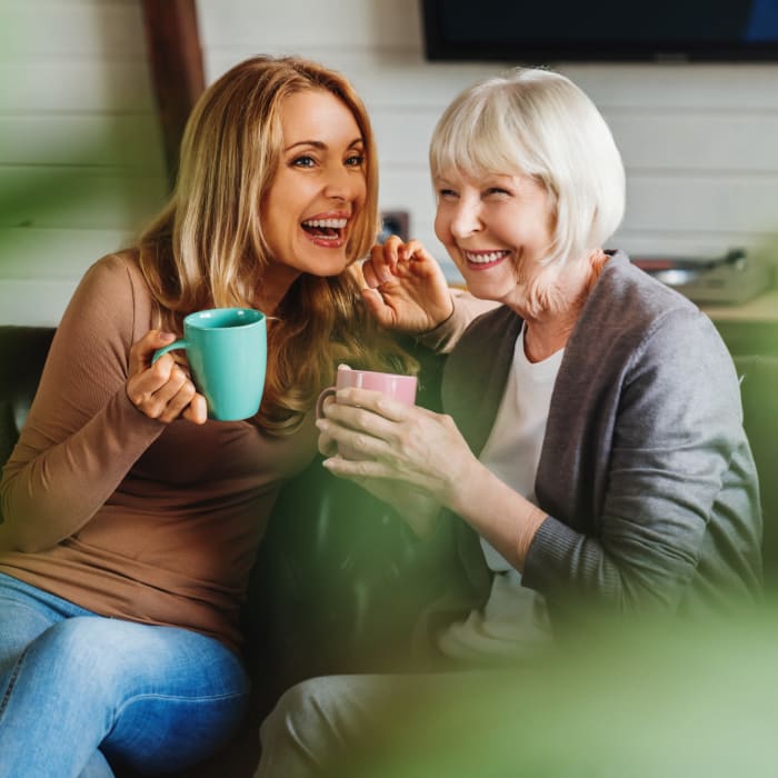 Ladies drinking coffee at The Club at Lake Wales in Lake Wales, Florida