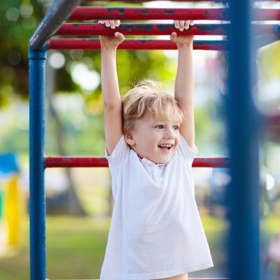 Child playing at Clarkdale in Joint Base Lewis McChord, Washington