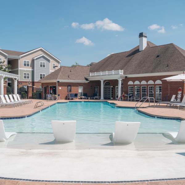 Refreshing salt water pool at Meridian Parkside, Newport News, Virginia