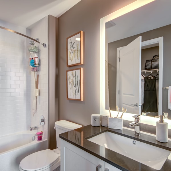 Bathroom with a closet at Harlow in Washington, District of Columbia