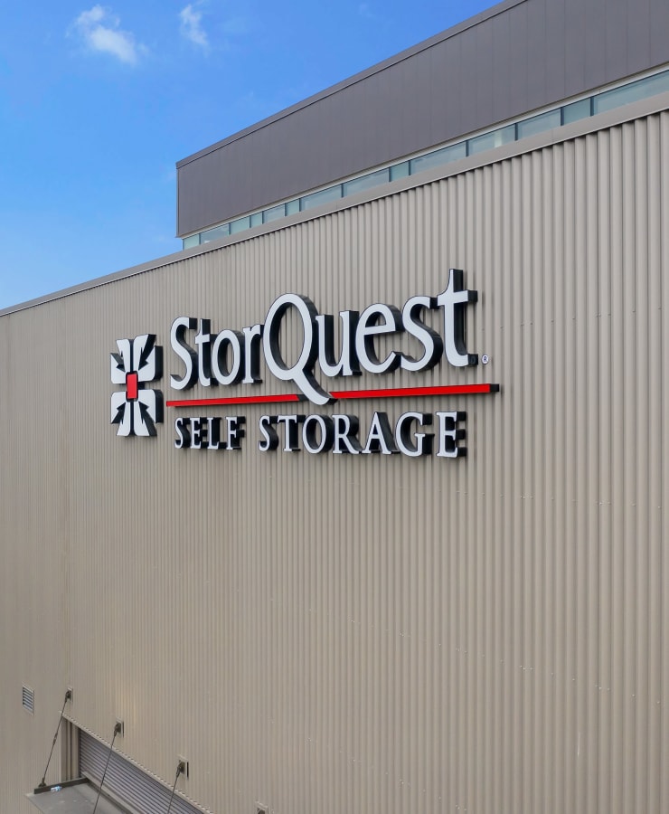 Branding and signage at StorQuest Self Storage in Los Angeles, California