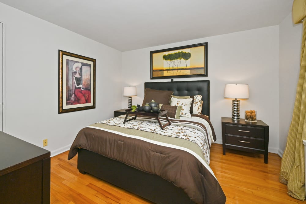 Bedroom at Brookchester Apartments in New Milford, New Jersey