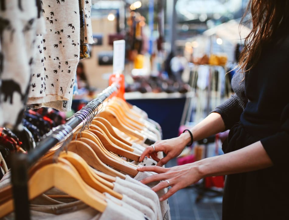 Checking out some of the local shops near Sofi at Salem Station in Salem, Massachusetts