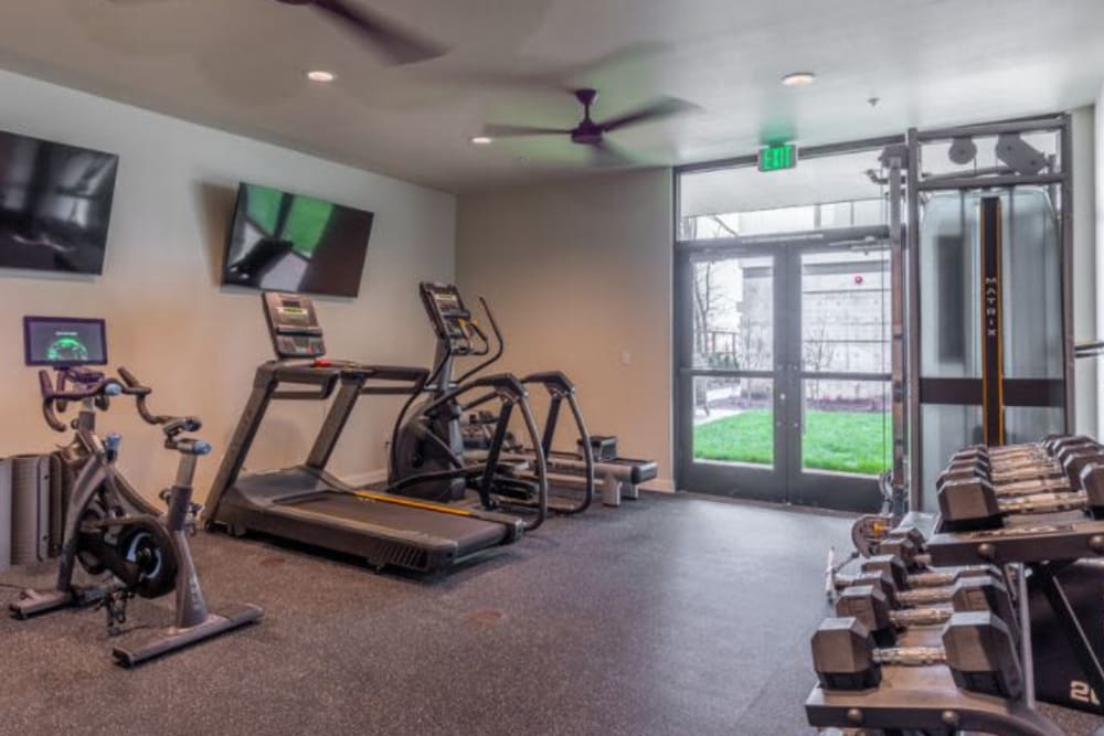 Fitness center at Marquam Heights in Portland, Oregon